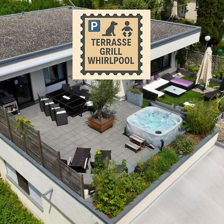 Penthouse - 3 Schlafzimmer- Sonnige Dachterrasse -Whirlpool & Alpenblick - Perfekt Fuer Romantik Oder Familienurlaub Mit Kind, Hund Willkommen - By Ferienwohnenamsee - Uberlingen Zewnętrze zdjęcie