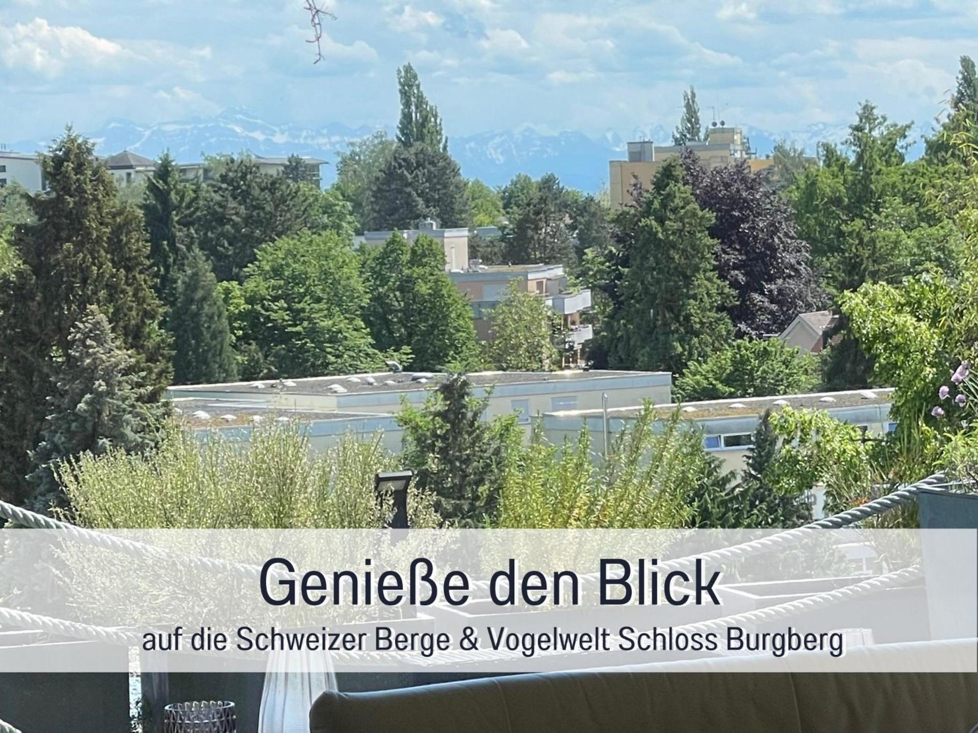 Penthouse - 3 Schlafzimmer- Sonnige Dachterrasse -Whirlpool & Alpenblick - Perfekt Fuer Romantik Oder Familienurlaub Mit Kind, Hund Willkommen - By Ferienwohnenamsee - Uberlingen Zewnętrze zdjęcie