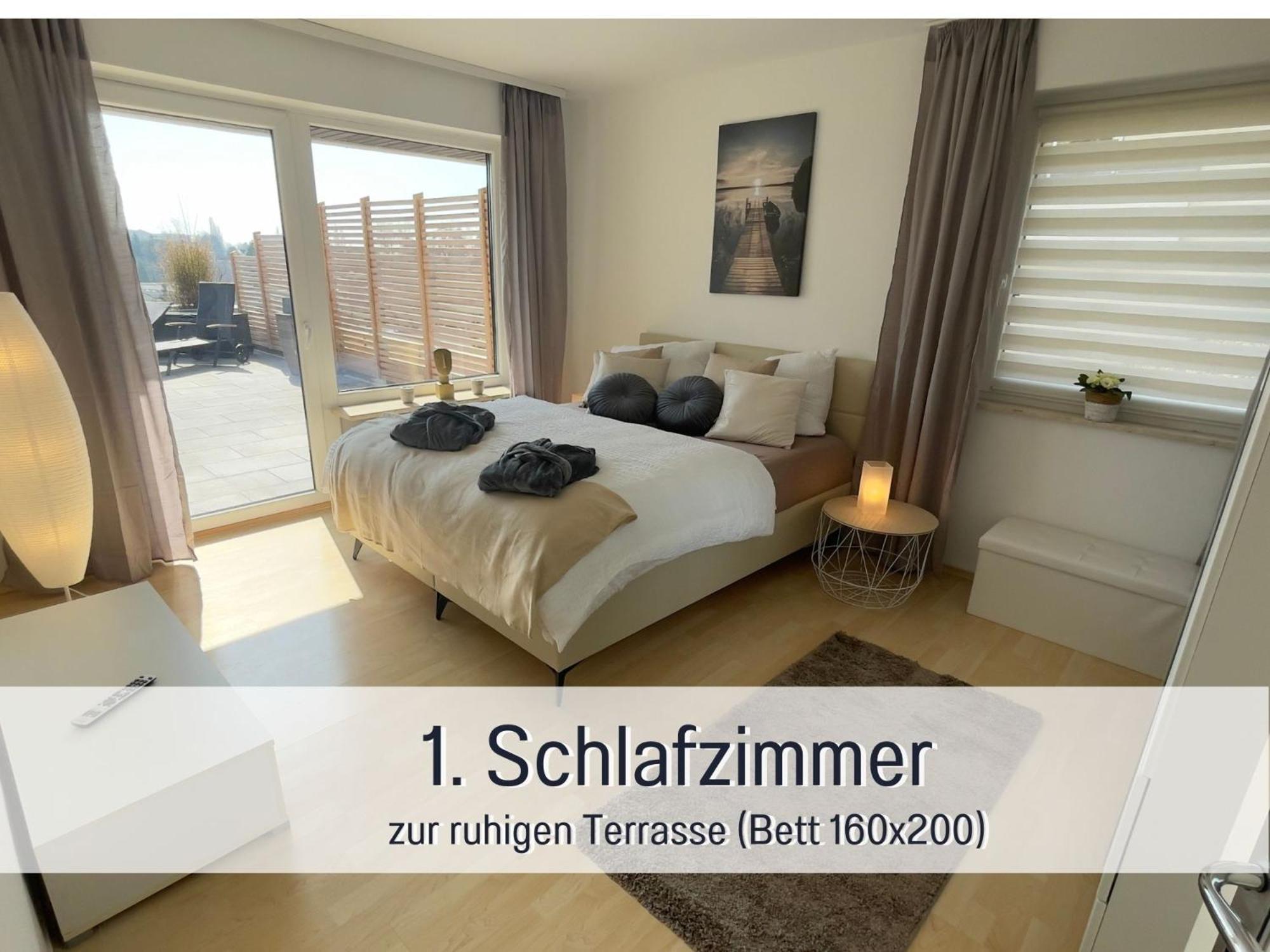 Penthouse - 3 Schlafzimmer- Sonnige Dachterrasse -Whirlpool & Alpenblick - Perfekt Fuer Romantik Oder Familienurlaub Mit Kind, Hund Willkommen - By Ferienwohnenamsee - Uberlingen Zewnętrze zdjęcie